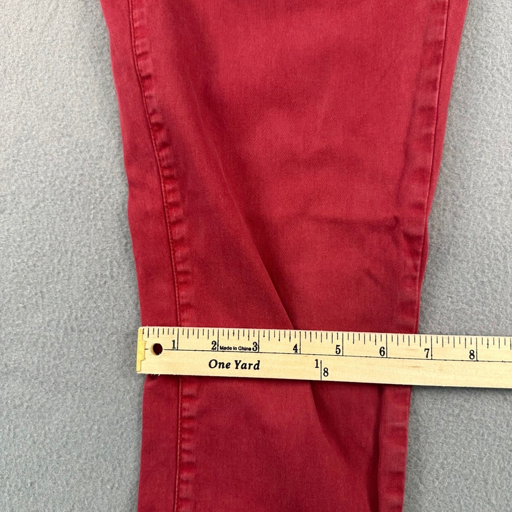 American Eagle Super Stretch Skinny Jeans Red Womens Size 12 Regular Mid Rise - Picture 9 of 12